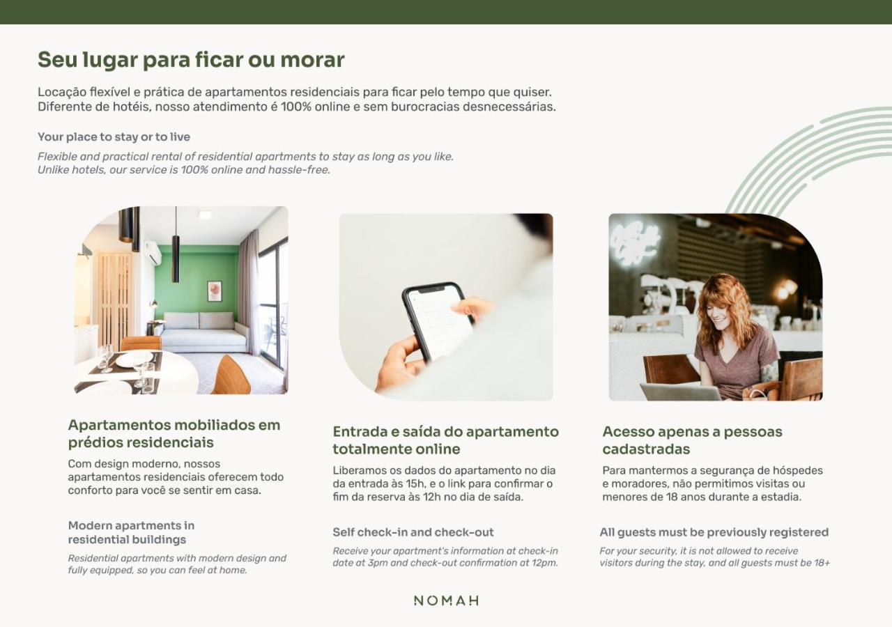 Nomah - Aptos Por Temporada No Bras Apartment Sao Paulo Exterior photo